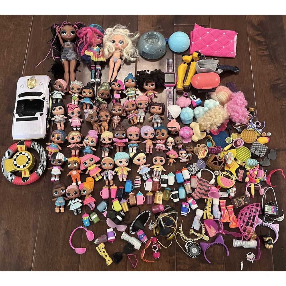 LOL Surprise OMG Dolls (41) Accessories Car Mixed Lot OMG Lil Sisters Huge lot